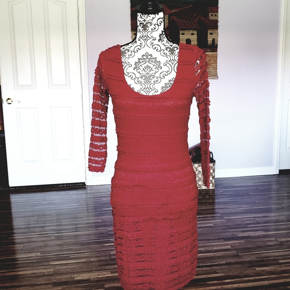 Max Studio red dress